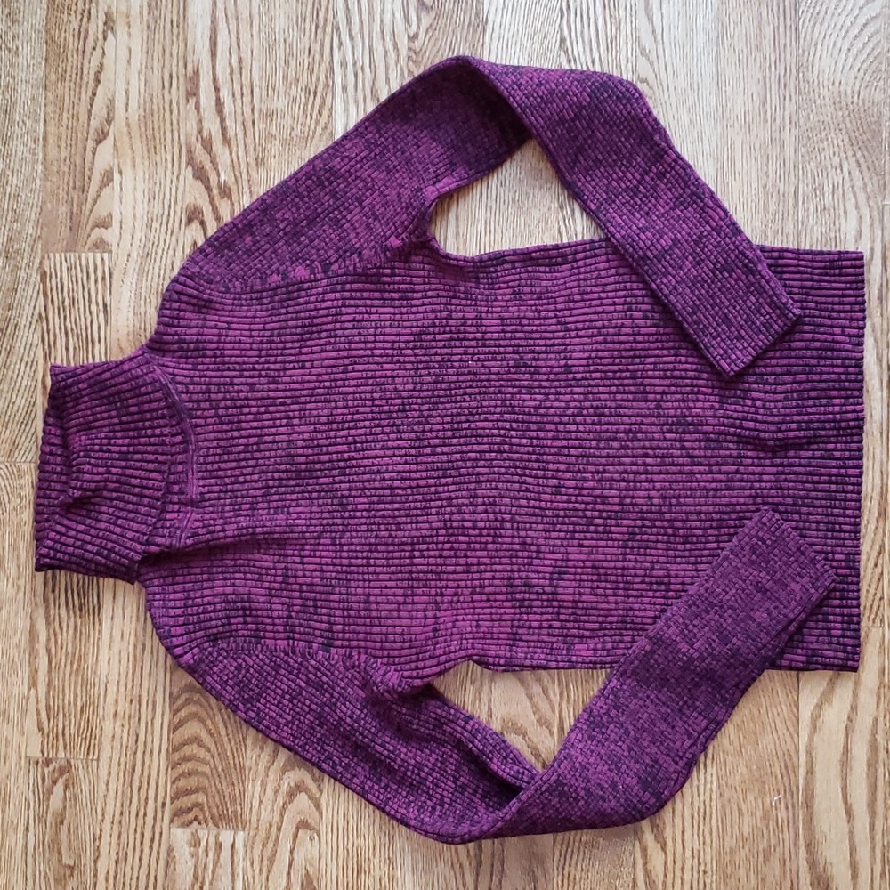 (S) Brody Ribbed Knit Turtleneck Cozy Layers Ski Outdoor Cabin Athleisure